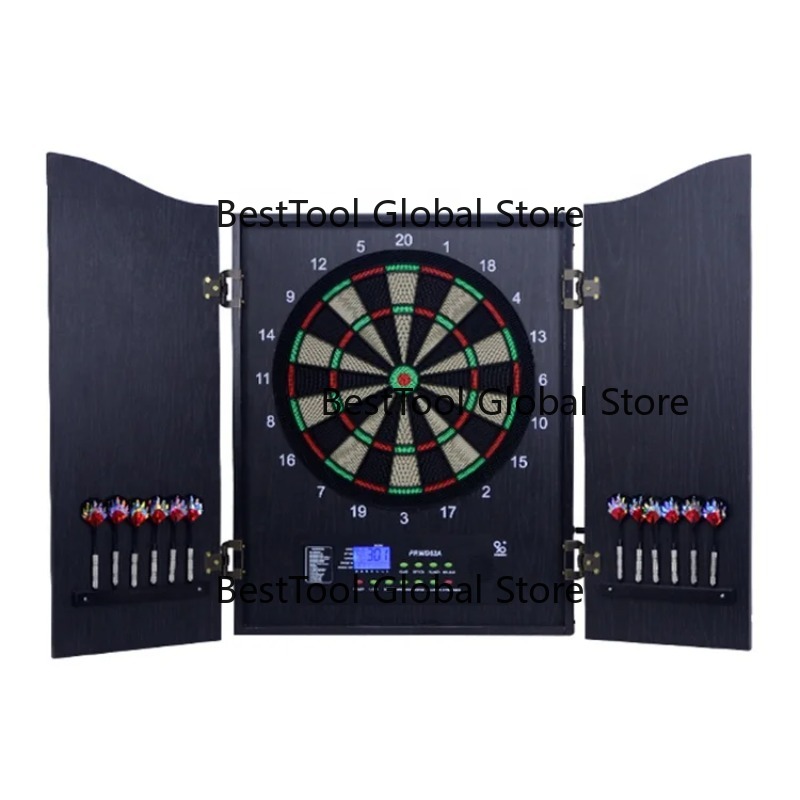 Electronic Dartboard Cabinet - จอแสดงผล LCD ระดับมืออาชีพ กระดานปาเป้าอิเล็กทรอนิกส์แบบตู้ดีลักซ์ พร้อมลูกดอก 6