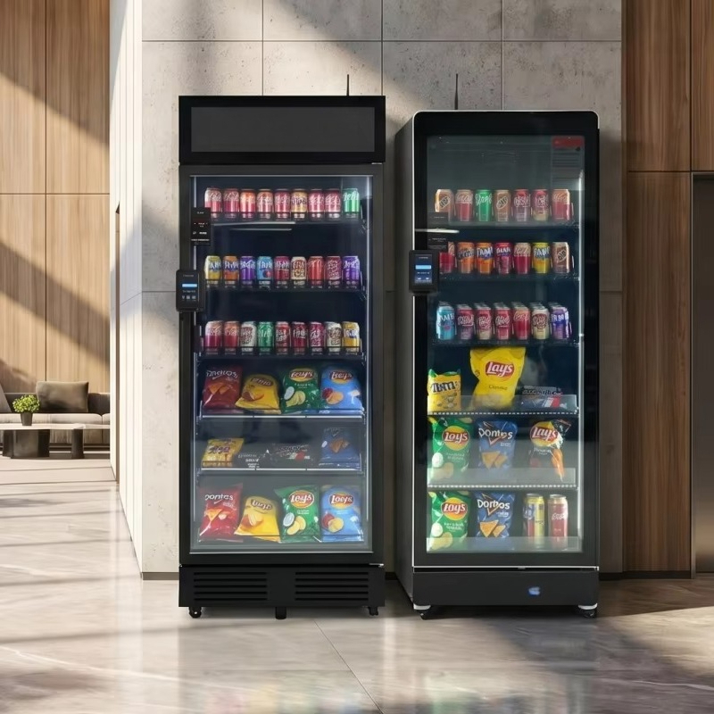 Commercial Vending Machine - ตู้จำหน่ายสินค้าอัจฉริยะพร้อมจอสัมผัส ระบบชำระเงินแบบไร้เงินสด อุปกรณ์ขายสินค้าเชิงพาณิชย์