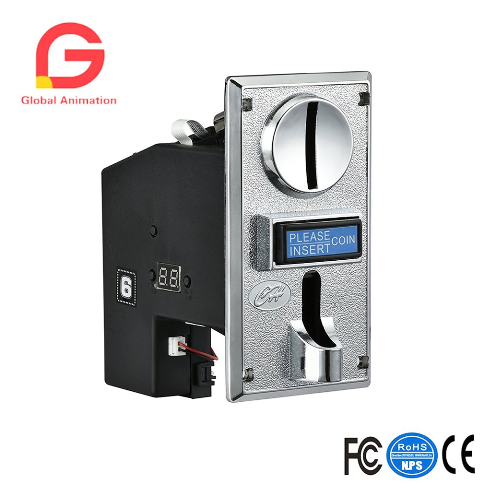 Arcade Game Vending Machine - CH-924, ตัวรับเหรียญ 4 แบบสําหรับเครื่องหยอดเหรียญ, เครื่องซักผ้าแบบเหรียญ, เก้าอี้นวด,