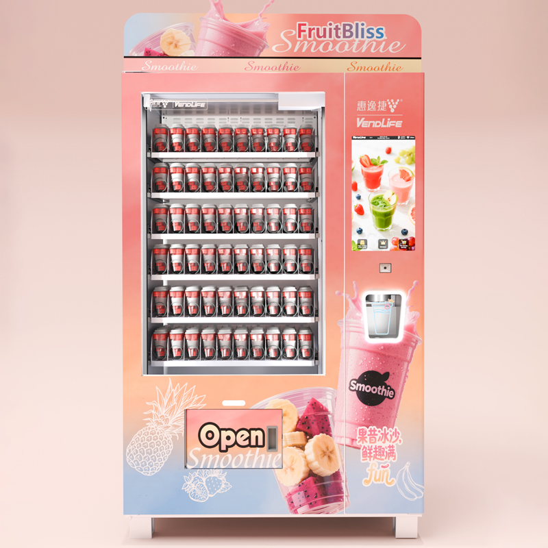 Slushie Machine Vending - ตู้จำหน่ายเครื่องดื่มสมูทตี้ผลไม้แช่แข็งแบบบริการตนเอง Vendlife และตู้จำหน่ายน้ำแข็งไสเย็น