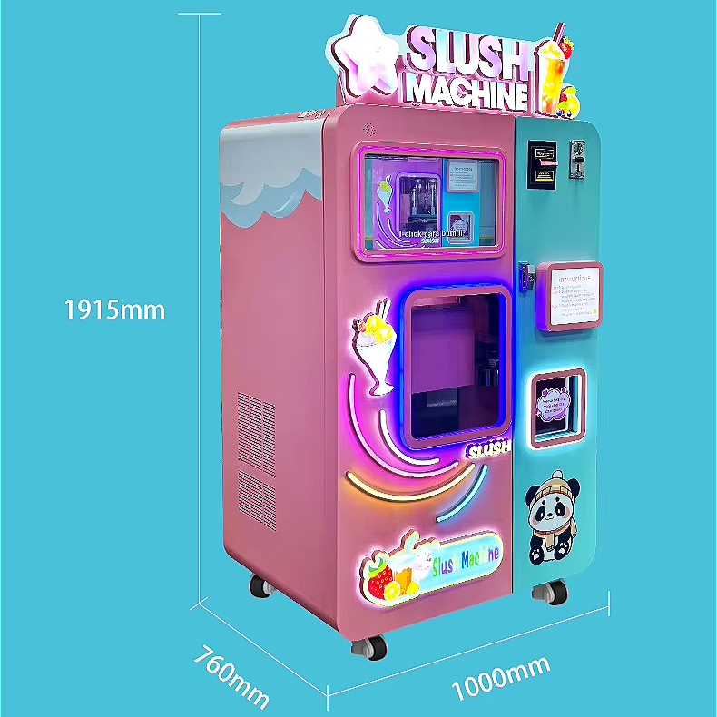 เครื่องทำน้ำแข็งปั่นแบบหยอดเหร - Slushie Machine Vending บทวิจารณ์และราคา