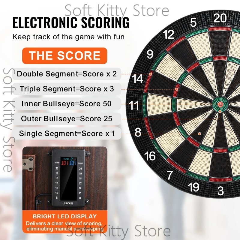 ชุดกระดานปาเป้าและตู้เก็บของพร - Electronic Dartboard Cabinet บทวิจารณ์และราคา