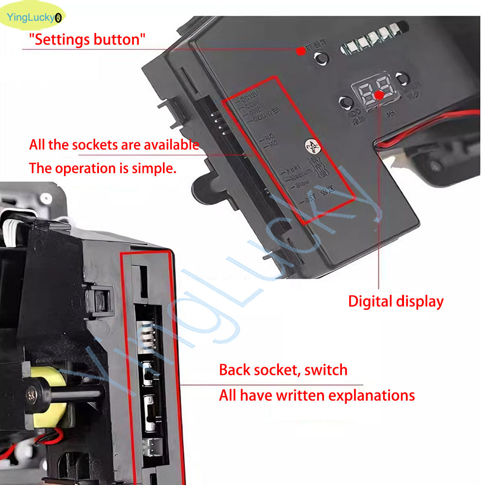 ตัวรับเหรียญแบบหลายชนิดพร้อมไฟ - Arcade Games Vending บทวิจารณ์และราคา