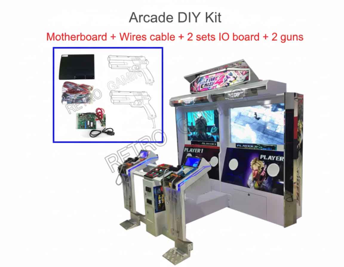 ระบบเกมบาโตเซราพร้อมชุดปืนไฟคู - Gun Shooting Arcade บทวิจารณ์และราคา